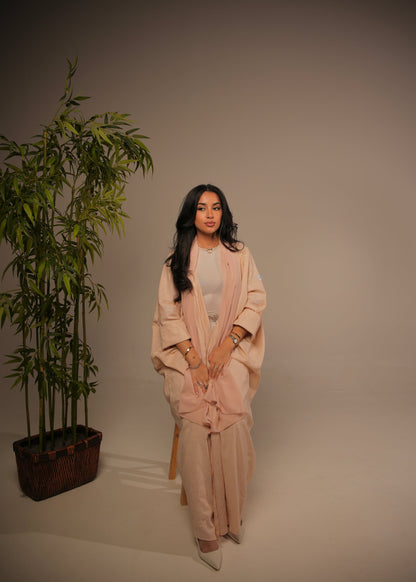 Apricot Linen Abaya