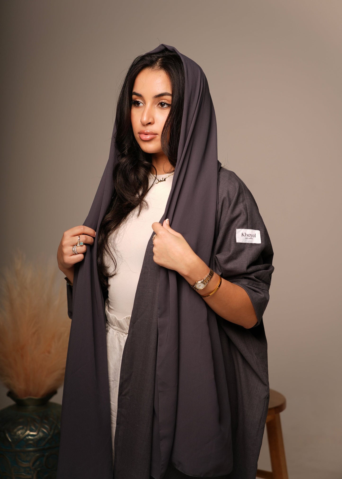 Blue Linen Abaya