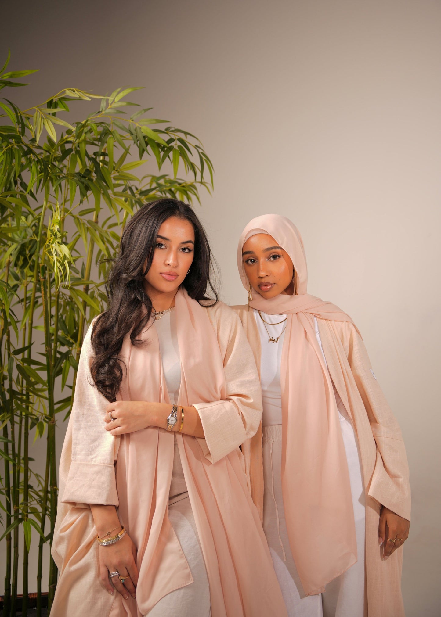 Apricot Linen Abaya