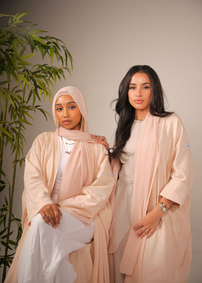 Apricot Linen Abaya