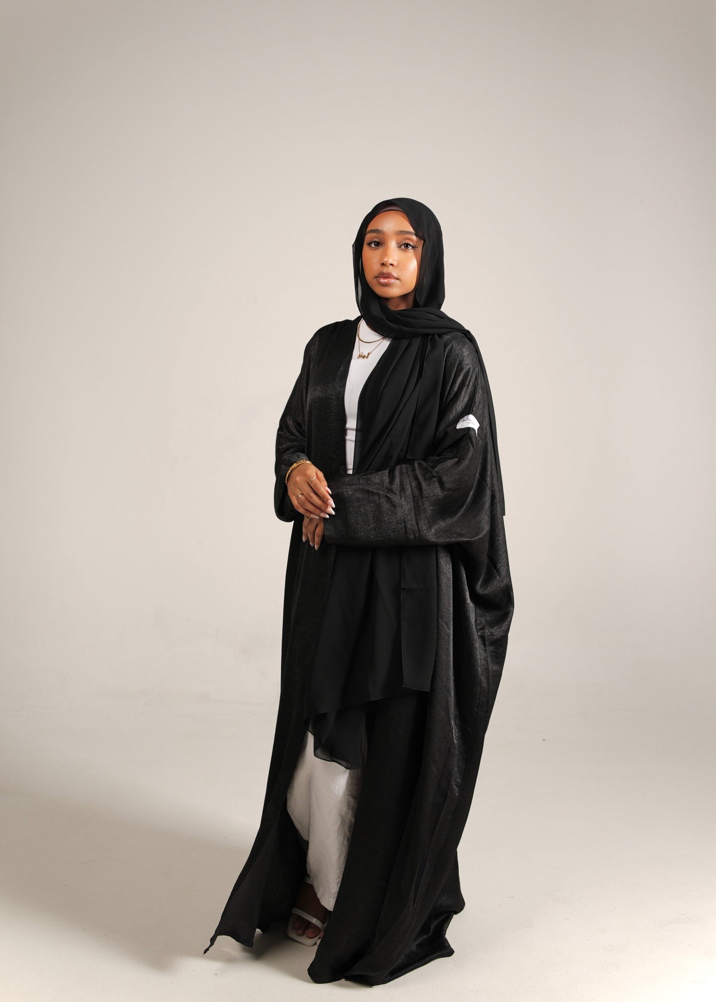 Black Silk Abaya