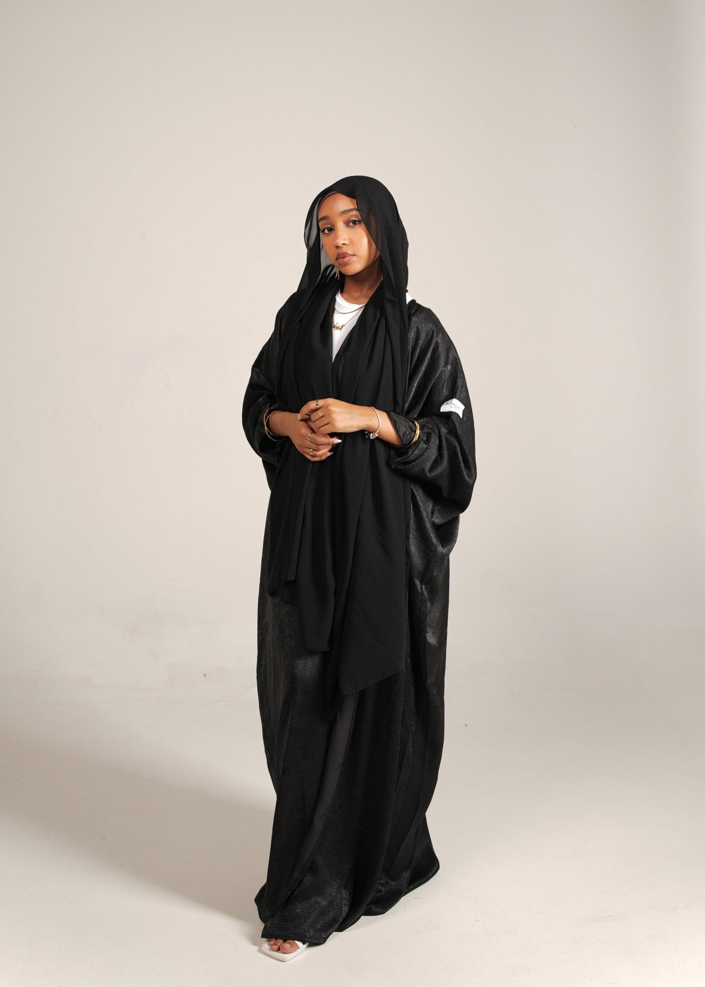 Black Silk Abaya