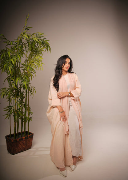 Apricot Linen Abaya