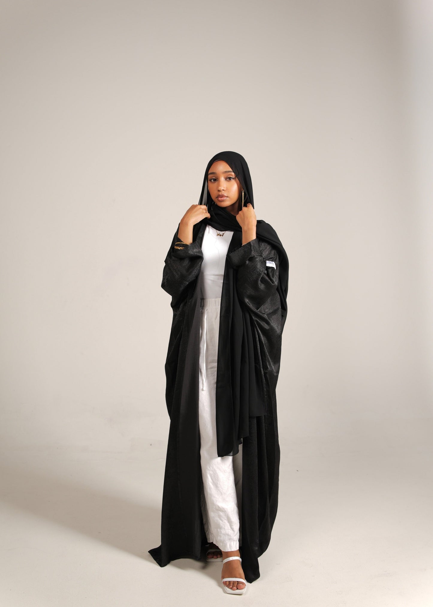 Black Silk Abaya