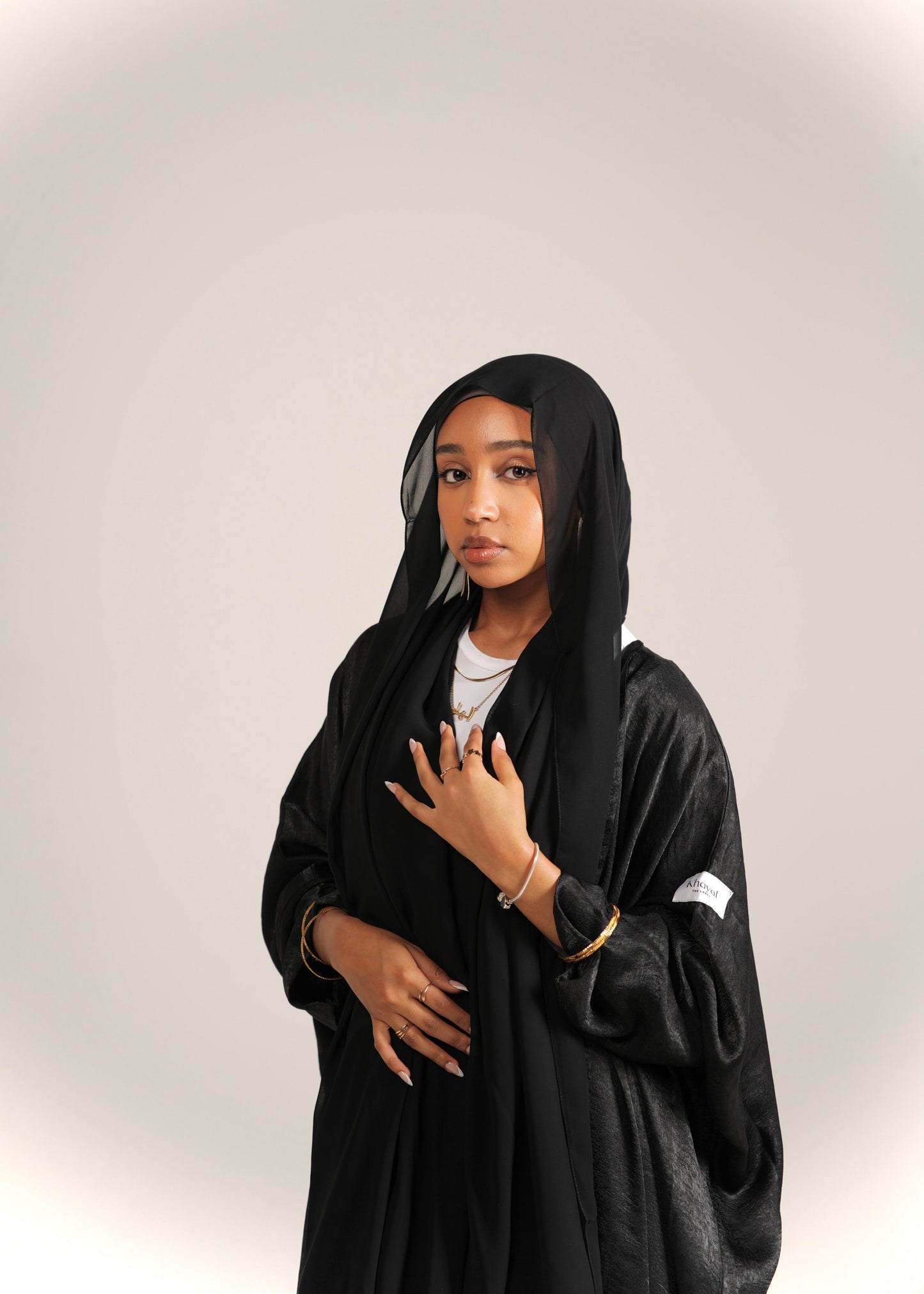 Black Silk Abaya