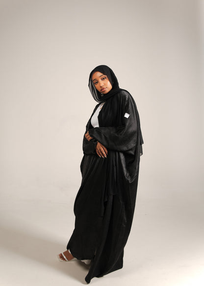 Black Silk Abaya