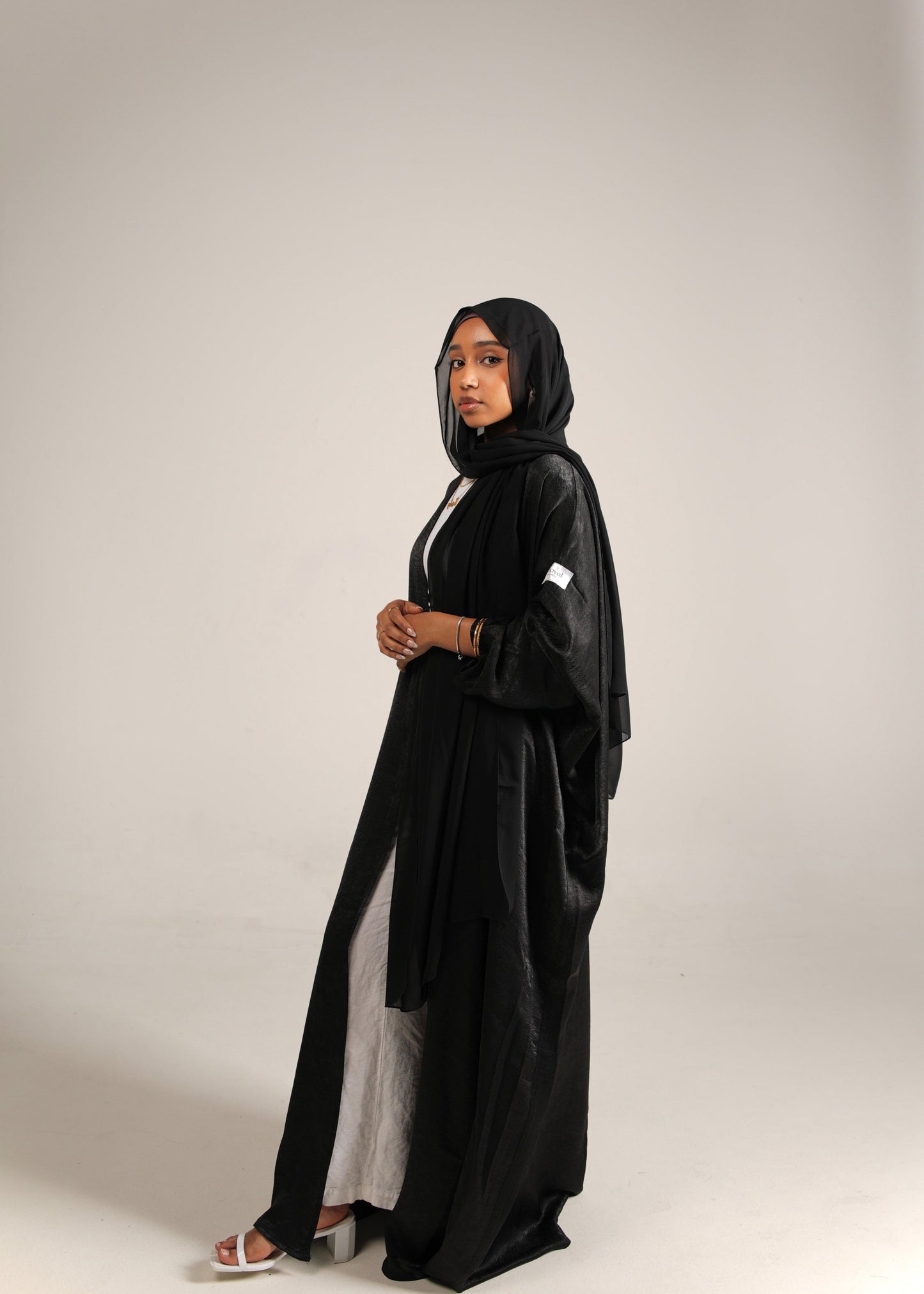 Black Silk Abaya