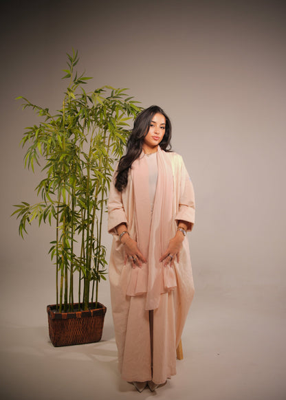 Apricot Linen Abaya