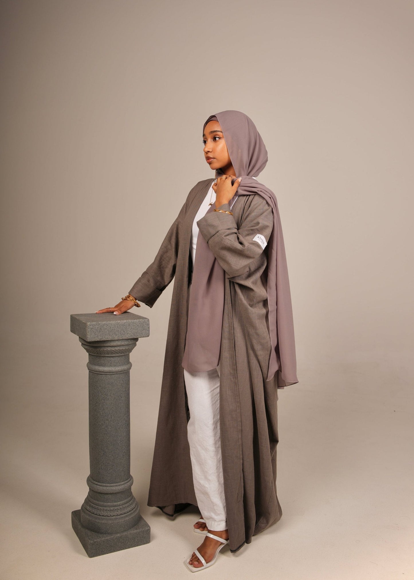 Porpoise Linen Abaya