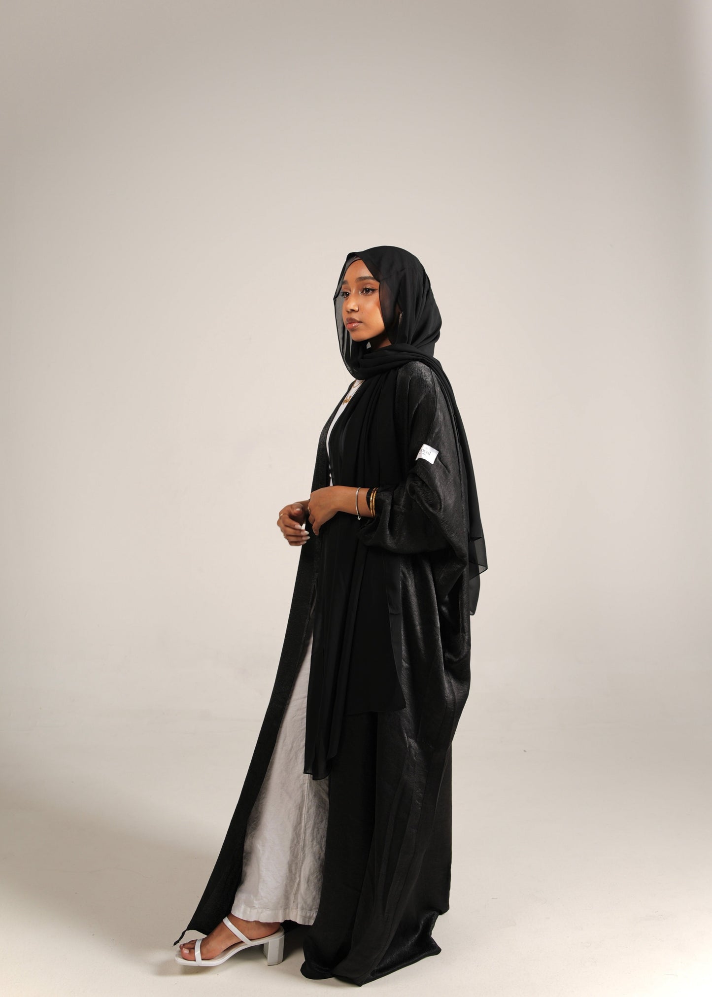 Black Silk Abaya