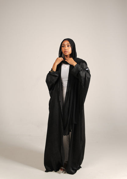 Black Silk Abaya