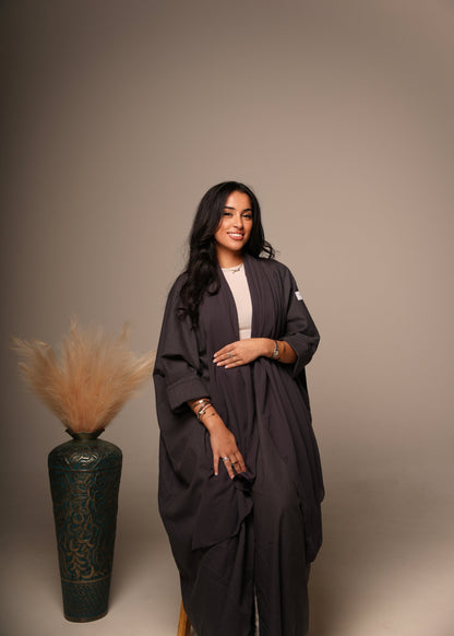 Blue Linen Abaya